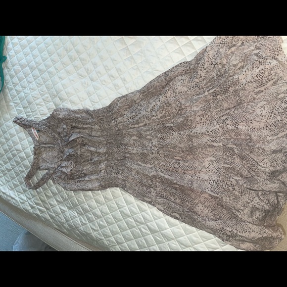Rebecca Taylor Midi Braided Snakeskin Dress - Picture 1 of 5
